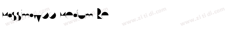 MassimoW00 Medium Re字体转换